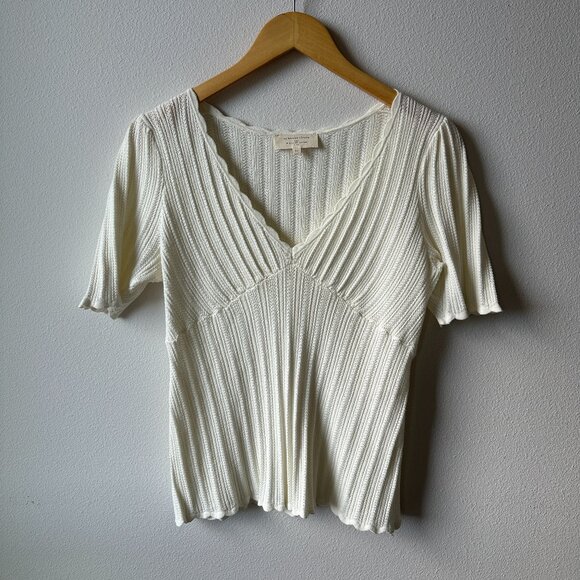 Sezane Tops - Sézane Scalloped Knit Top (Cloe Jumper)